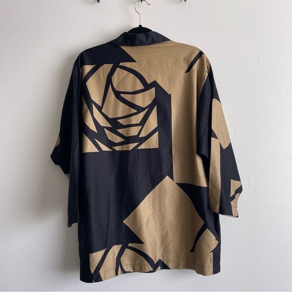 Penthouse Gallery by Catherine Ogust vintage cotton bold geometric retro shirt - Picture 4 of 15